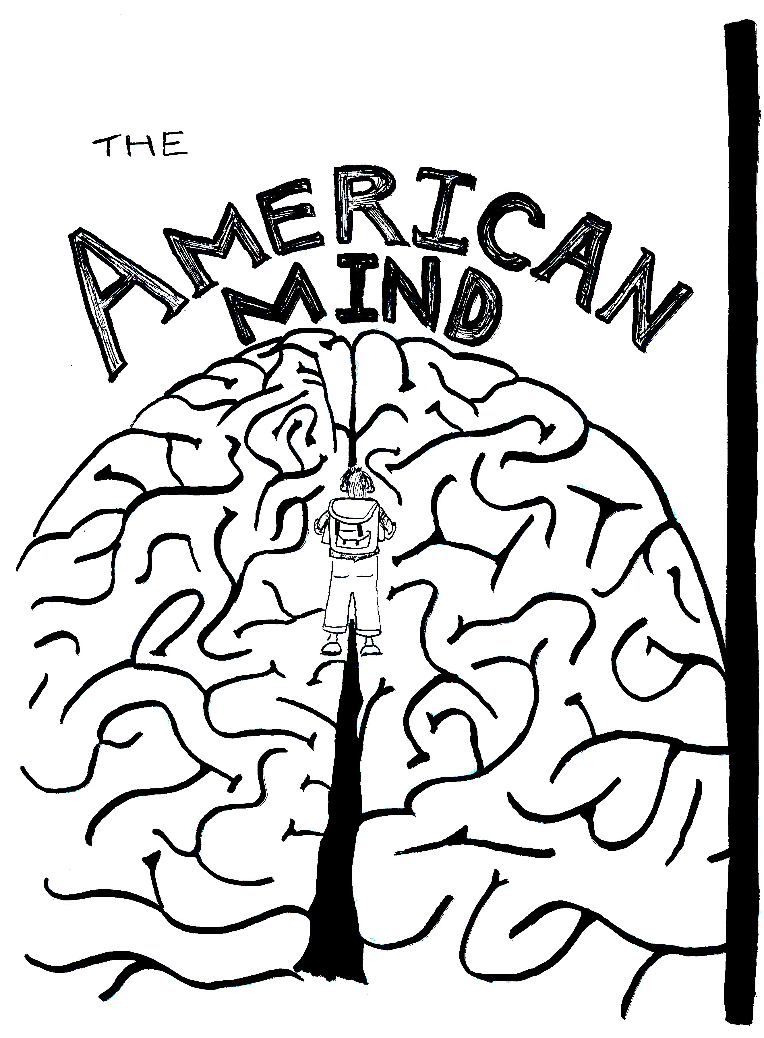 This story is about standing on a brain. The middle part of a brain.